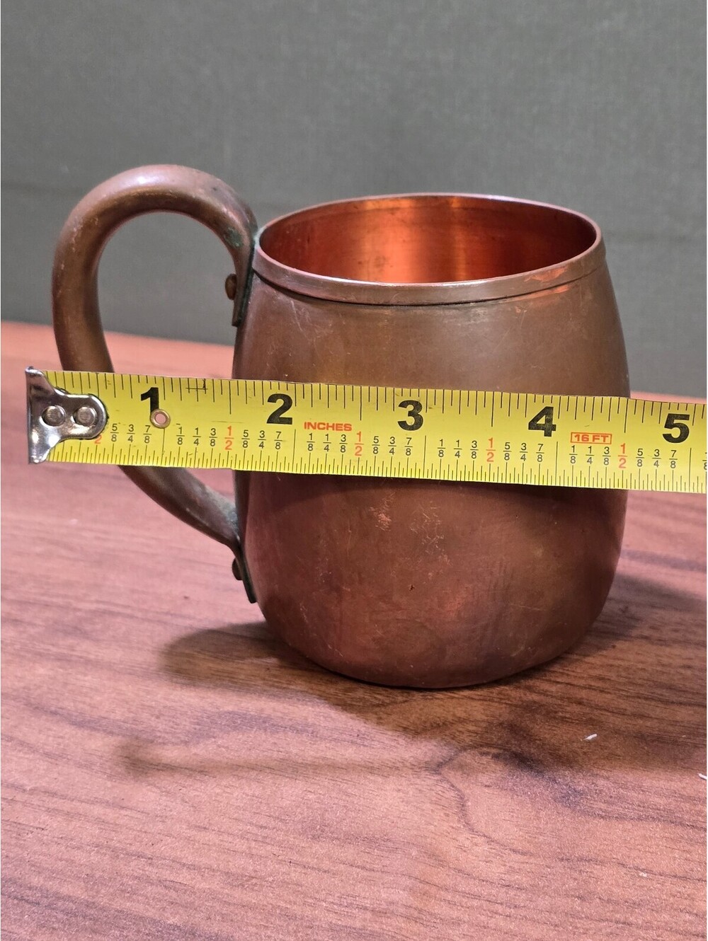 Vintage West Bend Solid Copper Mug Signed Mid Century Moscow Mule Cup WB Logo - Picture 6 of 6